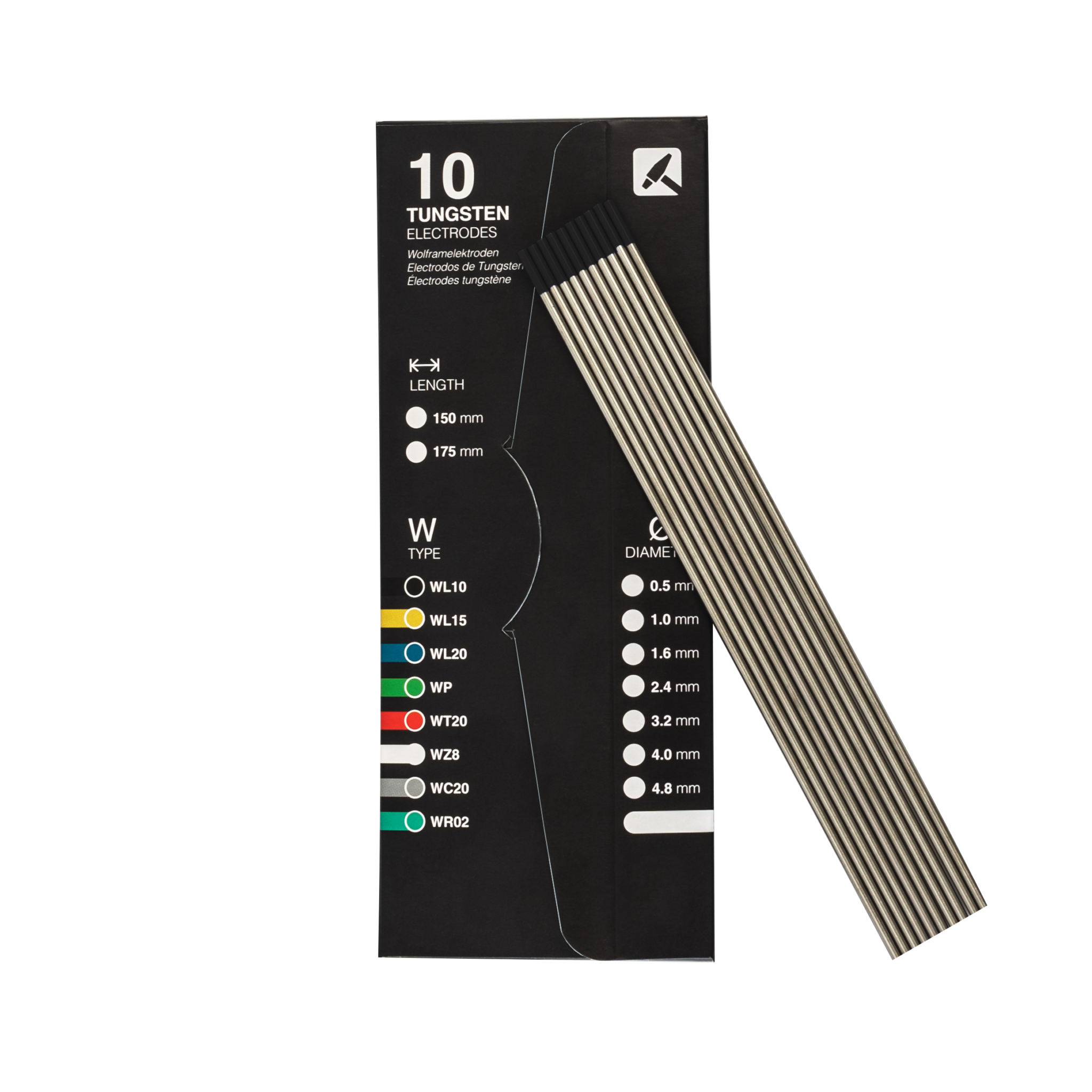 TIGZONE Tungsten electrode WL10 black - EWS - European Welding Service