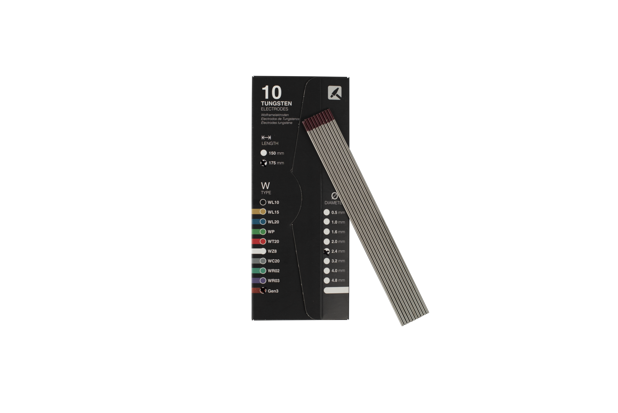 TIGZONE Tungsten electrode GEN3 pearlcopper 3 RE EWS European